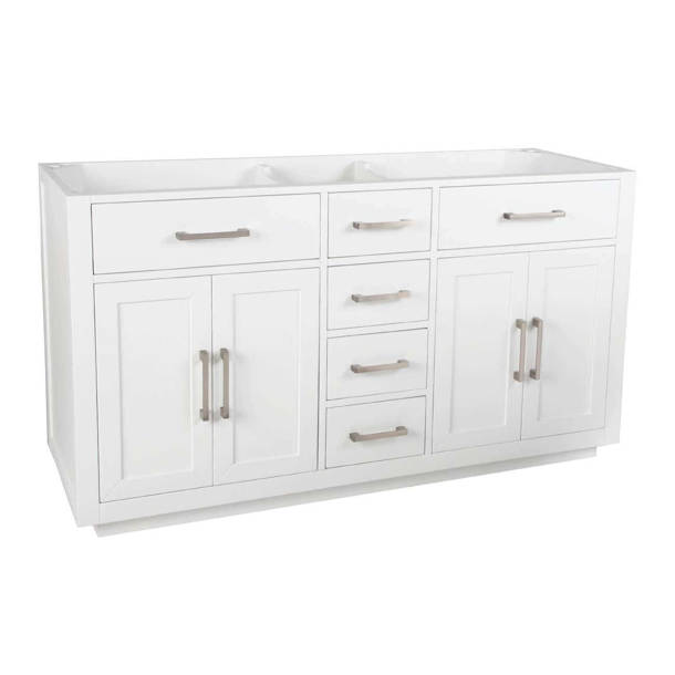 Charlton Home® Aghasi 60" Double Bathroom Vanity Base Only in Fresh